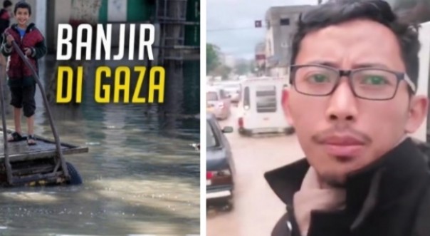 Jalur Gaza terendam banjir (foto/int)
