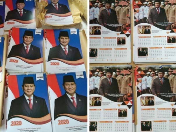 Kalender Prabowo Subianto laris manis (foto/int)