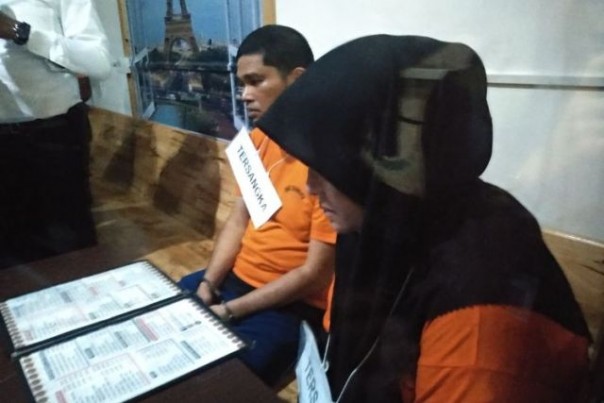 Zuraida dan Jefri, dua tersangka pelaku aksi pembunuhan terhadap hakim PN Medan, Jamaluddin. Foto: int 