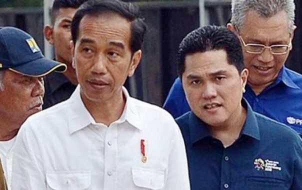 Jokowi dan Erick Thohir 