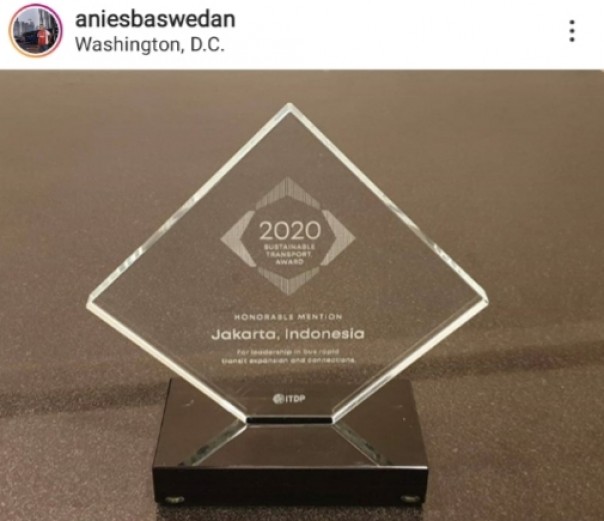Pemerintahan Gubernur DKI Jakarta Anies Baswedan raih penghargaan dari Amerika Serikat (foto/int)