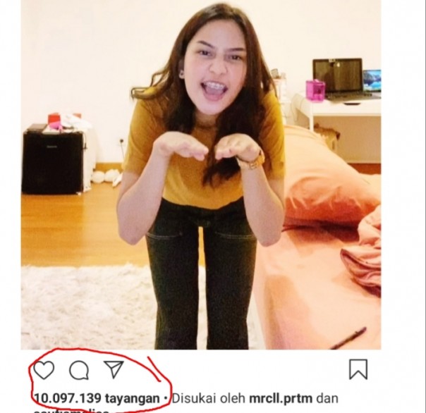 Video parodi Dara Arafah nyindir Lucinta Luna ditonton tembus 10 juta lebih (foto/int)