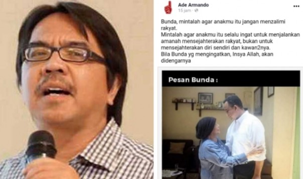 Ade Armando kembali komentari Gubernur DKI Jakarta Anies Baswedan (foto/int)