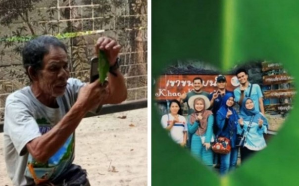 Viral seorang kakek di Thailand memfoto pengunjung wisata dan hasilnya menankjubkan (foto/int)