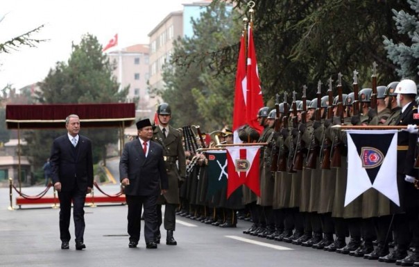 Prabowo saat bertemu Erdogan di Turki/net