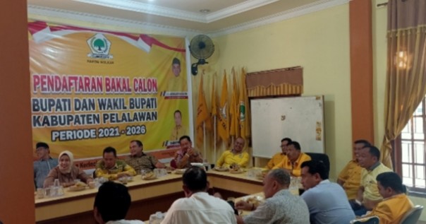 Dewan Pimpinan Daerah (DPD) Partai Golkar Pelalawan resmi mengirimkan lima nama Bakal Calon Bupati Pelalawan untuk Pilkada 2020 (foto/int)