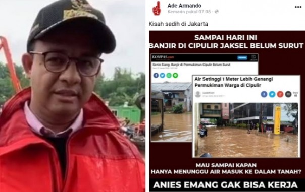 Ade Armando kembali mengkritik pemerintahan Anies Baswedan Gubernur DKI Jakarta (foto/int)