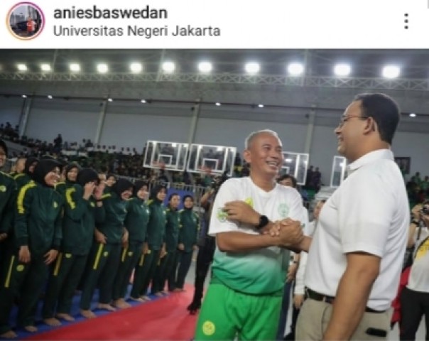 Anies Baswedan ersmikan GOR UNJ hibah dari Pemprov DKI Jakarta (foto/int)