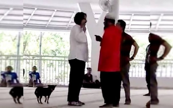 Wanita pembawa anjing masuk ke masjid di Bogor yang sempat viral tahun lalu