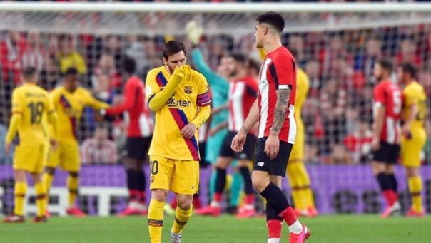 Barcelona tersingkir dari Copa Del Rey (Foto: Photo by ANDER GILLENEA / AFP)