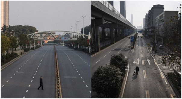Foto- Foto Ini Menunjukkan Wuhan Sekarang Menjadi Kota Hantu, Jalanan Kosong Karena Semua Penduduk Bersembunyi di Rumah