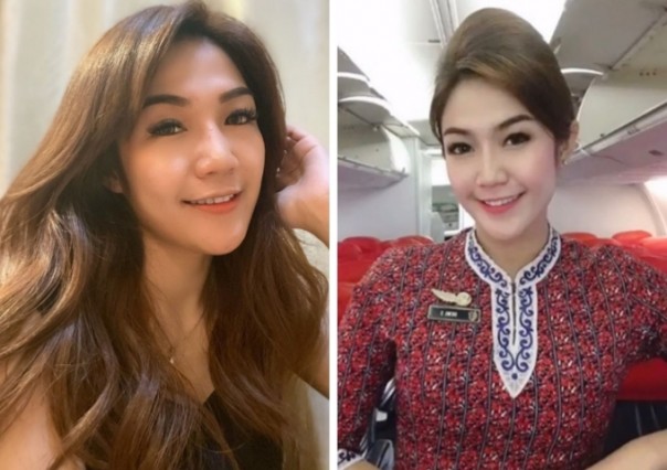 Pramugari cantik Dewi Amoy dari maskapai Lion Air (foto/int)
