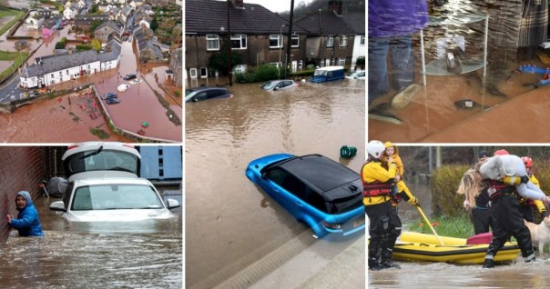 Banjir Akibat Badai Dennis di Inggris Telah Membunuh Tiga Orang