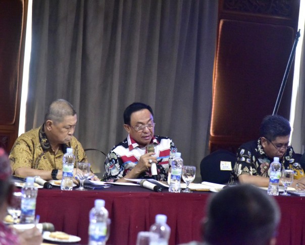 Rapat Koordinasi Forum CSR yang dihadiri seluruh Perusahaan yang ada di Kabupaten Indragiri Hilir (foto/Rgo)