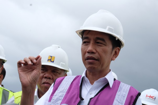 Presiden RI Joko Widodo saat berkunjung Ke Riau