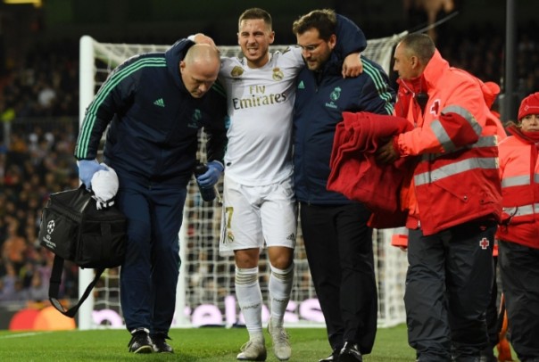 Eden Hazard cedera lagi di Real Madrid (foto/int)