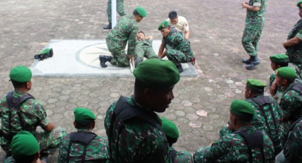 Kodim 0314/Inhil laksanakan program Minggu Militer bertempat di Makodim 0314/Inhil, Jalan Ahmad Yani Tembilahan (foto/Rgo)