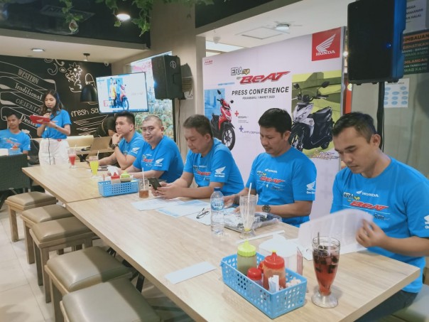 Prescon peluncuran Honda All New Beat di Pekanbaru, Riau