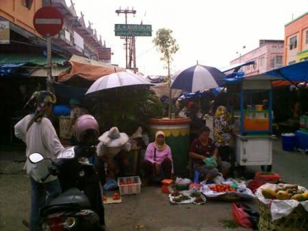 Pasar di Jalan Agus Salim (int)