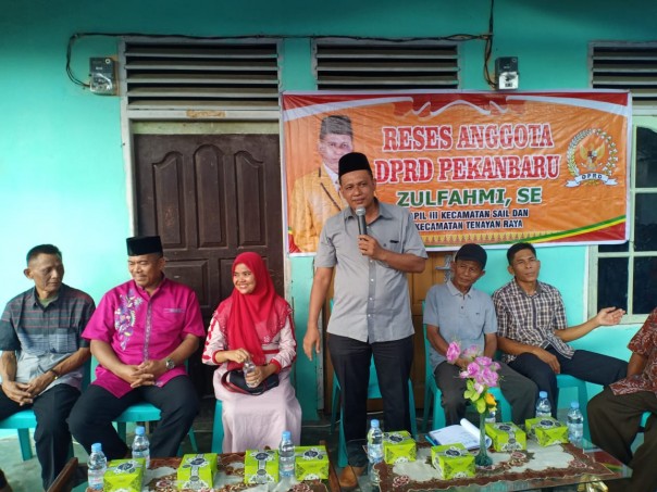 Reses Anggota DPRD Pekanbaru, Zulfahmi di Kelurahan Mentangor