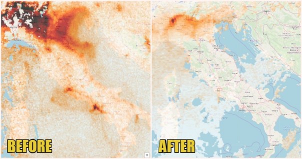 Dibalik Efek Penguncian di Italia, Polusi Udara Akibat Nitrogen Dioksida (NO2) Alami Penurunan Drastis