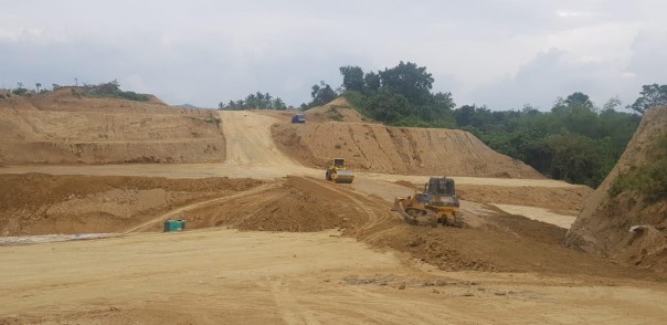 Proyek pengerjaan Proyek Tol Trans Sumatera. (Foto: Istimewa)