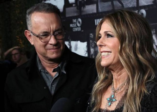 Pasangan selebriti Hollywood Tom Hanks dan Rita Wilson. Foto: int 