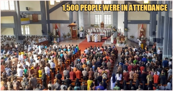 Gereja di Indonesia Ini Tetap Nekat Melaksanakan Acara Penahbisan Massal, Meskipun Pembatasan Berkumpul Diberlakukan