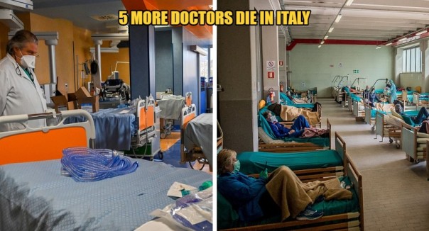 Lima Dokter Meninggal Di Italia dan Ribuan Tenaga Kesehatan Terinfeksi, Membuat Staf Medis Garis Depan Ketakutan