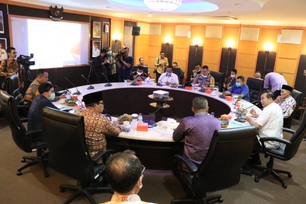 Suasana rapat Forkompinda Pemko Pekanbaru