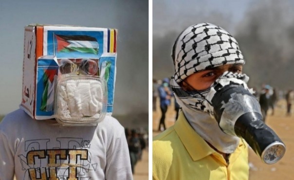 Masker buatan rakyat Gaza, Palestina dari bahan seadanya, bikin hati miris (foto/int)