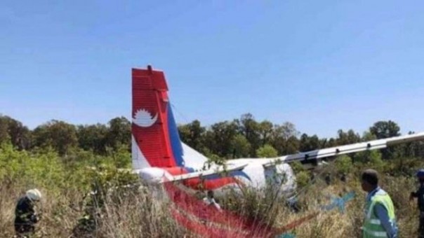 . Pesawat yang membawa sampel pasien Corona mengalami kecelakaan di Bandara Bandara Nepalgunj, Nepal. Foto: int 