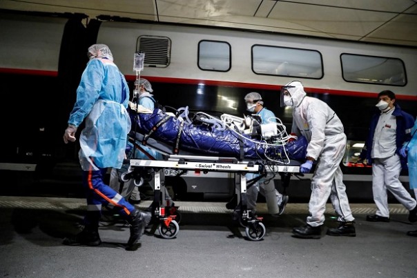 Lebih dari 4000 orang telah meninggal dunia akibat virus corona di Prancis (foto/int)