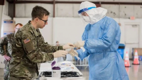 Militer AS mengikuti tes pemeriksaan kesehatan. (ilustrasi) foto: int 