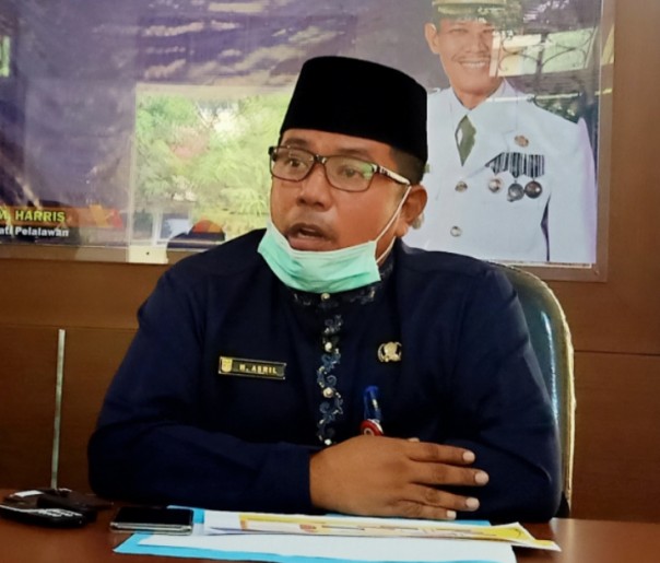 Juru bicara Gugus Tugas Penanggulangan Covid 19 Kabupaten Pelalawan Asril, M. Kes (foto/Ardi)