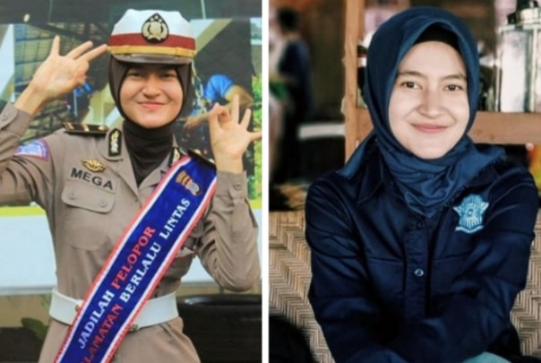 Cantik dan manisnya Ipda Mega Ayundya yang bertugas di Yogyakarta (foto/int)