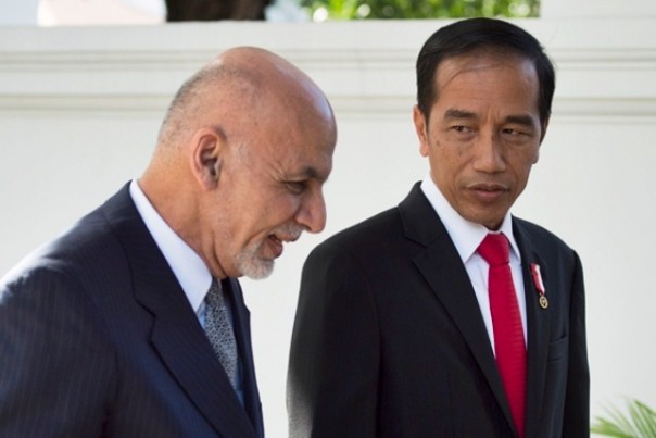  Presiden Afghanistan Ashraf Ghani saat bertemu Presiden Jokowi beberapa waktu silam. Foto: int 