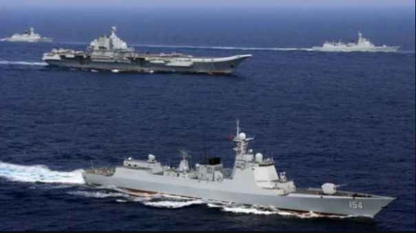 Kekuatan Angkatan Laut China yang disebut-sebut terus beroperasi di perairan Laut China Selatan. Foto: int 