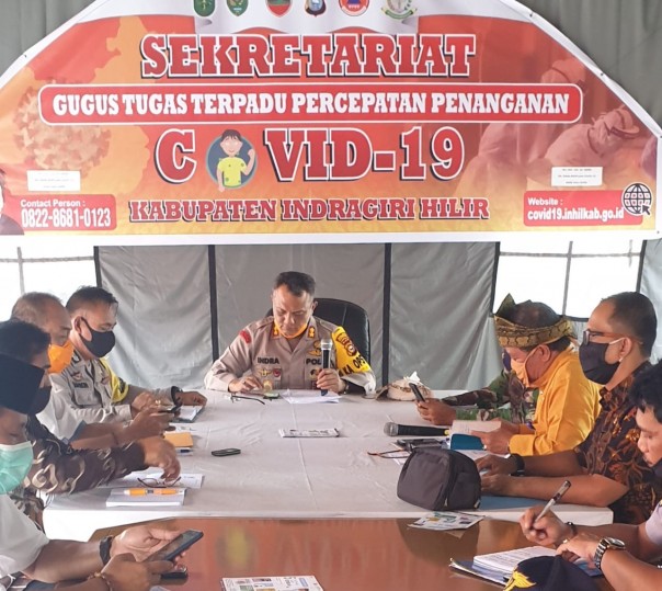 Gugus Tugas Percepatan Penanganan Covid-19 Kabupaten Indragiri Hilir (Inhil) mengesa sinkronisasi data calon penerima bantuan sosial (Bansos) bagi masyarakat terdampak Covid-19 (foto/ist)