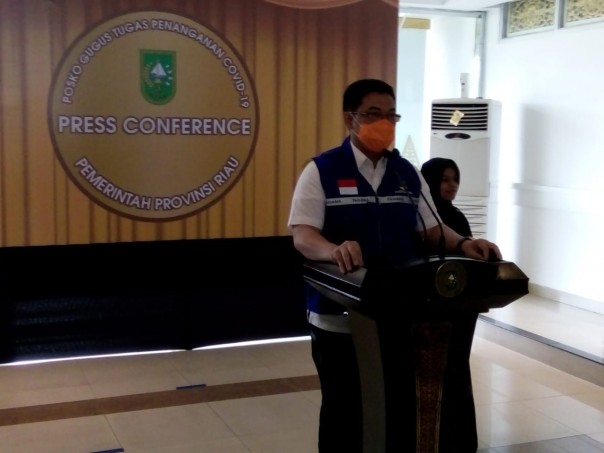 Syahril Abdi Sekretaris gugus tugas penangan Covid-19 Provinsi Riau (foto/Wira)