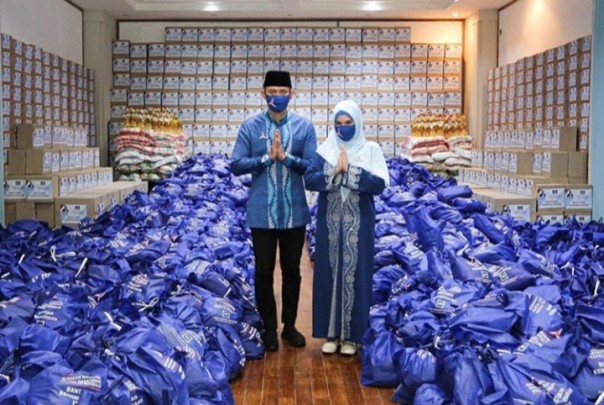 Bulan Ramadhan AHY Bagikan Ribuan Bantuan Sembako Sampai Idul Fitri (foto/int)