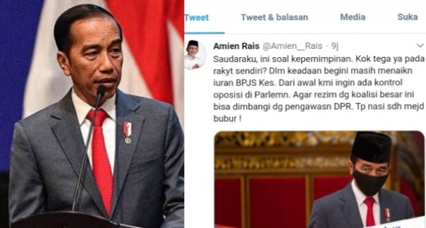 Amien Rais kritik Presiden Jokowi Naikkan Lagi Iuran BPJS Padahal Dibatalkan MA (foto/int)