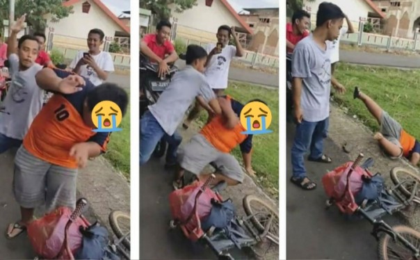 Pelaku Bully Anak Penjual Jalangkote Diciduk Polisi, Bantuan dan Simpati Datang Untuk Rizal Bertubi-tubi (foto/int)