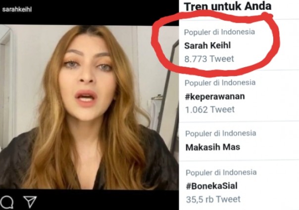 Sarah Keilh Bantu Penanganan Covid-19 Dengan Lelang Keperawanan Rp2 Miliar, Netizen: Konyol, Merendahkan Wanita (foto/int)