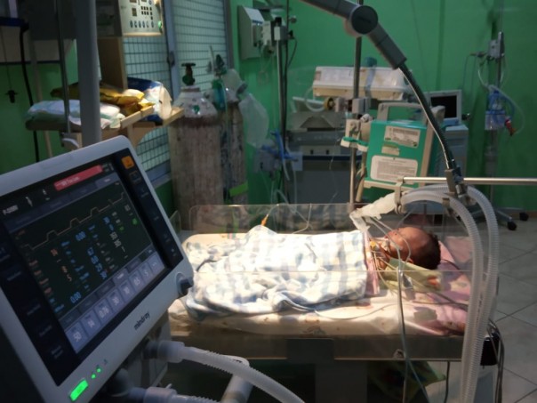 Bayi terlantar dalam kondisi kritis mendapat perhatian dari Tim NU Peduli