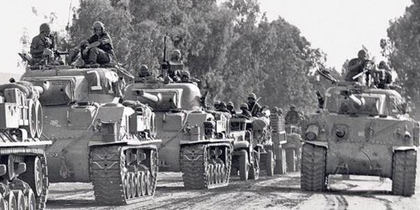 Konvoi tank Israel dalam perang 6 hari. (Reuters)