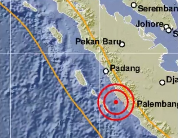 Gempa Berkekuatan 5,7 Magnitudo Guncang Bengkulu, BMKG Sebut Tak Ada Potensi Tsunami (foto/int)