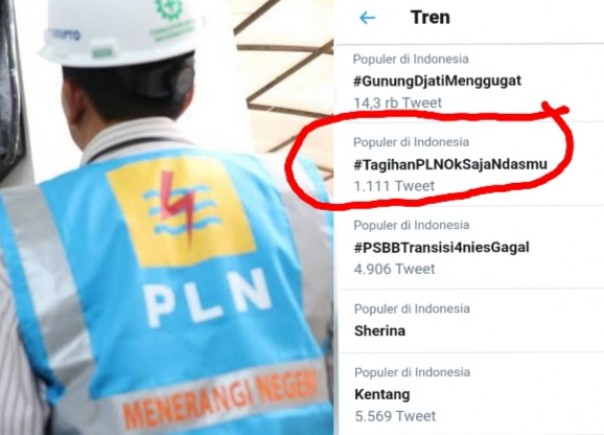 Tagar #TagihanPLNOkSajaNdasmu Trending, Netizen: Rumah Kosong Tagihan Naik 100 Persen (foto/int)
