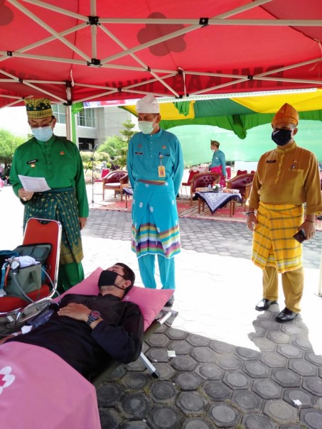 Milad Ke-55, Pemkab Inhil dan PMI Gelar Donor Darah Bagi ASN dan Non ASN (foto/ist)