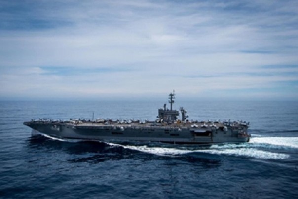 Kapal induk bertenaga nuklir USS Theodore Roosevelt Angkatan Laut Amerika Serikat. Foto/US Navy